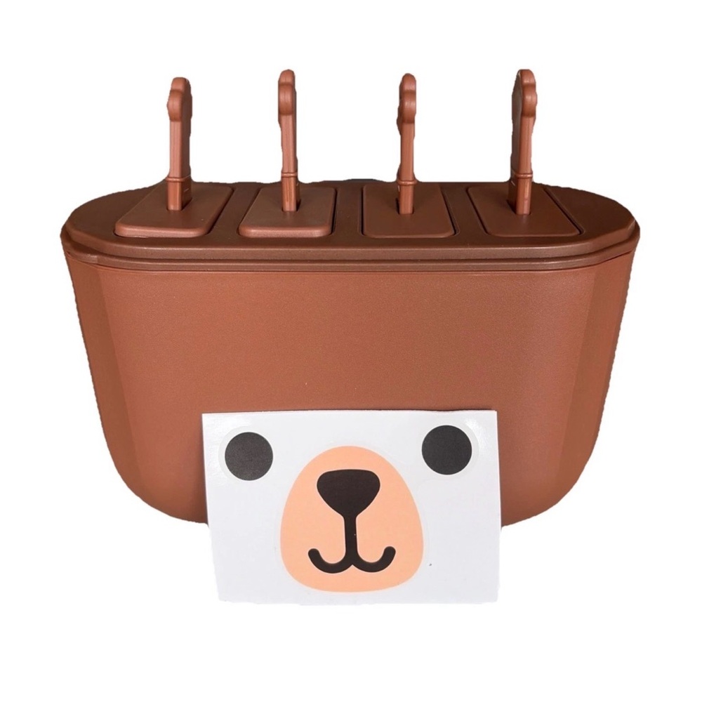 Brown Bear-Themed Silicone Popsicle Mold
